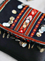 Bohemia Tasseled&Sequined Decorated Sling Bag