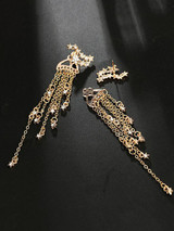 Tasseled Alloy Earrings Accessories