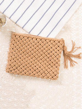 Knitted Bohemia Tasseled Handbag