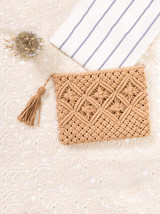 Knitted Bohemia Tasseled Handbag