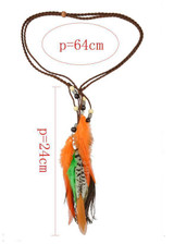 Bohemia Handmade Color Peacock Feathers Headwear Accessories