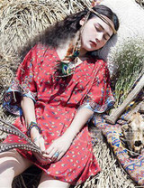 Bohemia Handmade Color Peacock Feathers Headwear Accessories