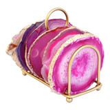 Set of Four Agate Coasters