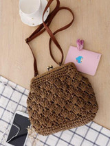 Knitted Retro Buckled Single-shoulder Bag