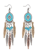 Turquoise Tassels Earrings Accessories