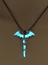 Vintage Cross Dragon Luminous Pendant Accessories