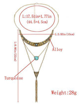 Bohemia Multilayer Turquoise Tassels Necklaces Accessories