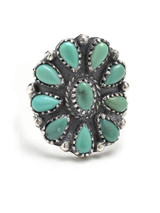 Vintage 4PCS Turquoise Carving Rings Accessories Vintage 4PCS Turquoise Carving Rings Accessories