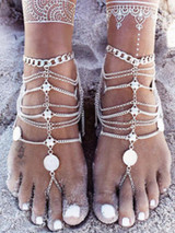 Vintage Punk Multilayer Tassels Footchain Accessories Vintage Punk Multilayer Tassels Footchain Accessories