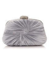 Casual Pleated Design Evening Clutch Bag