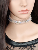 Casual Floral Choker Roses Necklace
