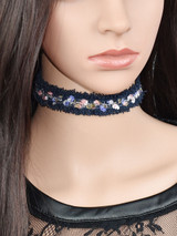 Casual Floral Choker Roses Necklace