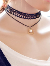 Casual Faux Pearl Layered Choker Necklace
