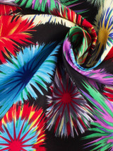 Casual Colorful Printed Flared Midi Skirt