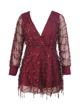 Casual Deep V-Neck Patchwork See-Through Glitter Plain Romper