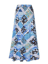 Casual Special Printed Flared Maxi Skirt
