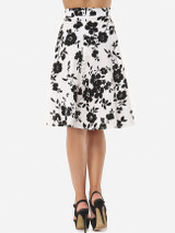 Casual Floral Printed Elegant Midi-skirt