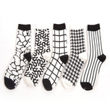 Windowpane Crew Socks