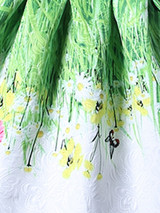Casual Extraordinary Round Neck Printed Skater Dress
