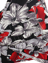 Casual Exquisite Halter Bowknot Skater Dress In Floral Printed