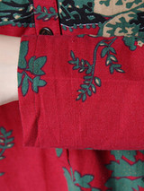 Casual V-Neck Pocket Chinoiserie Printed Shift Dress Casual V-Neck Pocket Chinoiserie Printed Shift Dress