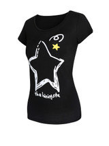 Casual Round Neck Short Sleeve T-Shirt In Star Printed