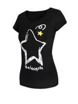 Casual Round Neck Short Sleeve T-Shirt In Star Printed