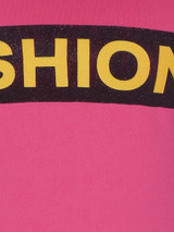 Casual Open Shoulder Color Block Letters Short Sleeve T-Shirt