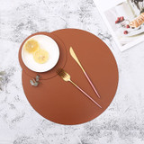 Modern Waterproof PU Leather Placemats and Coasters