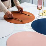 Modern Waterproof PU Leather Placemats and Coasters