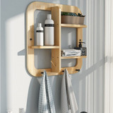 Scandi Wall Storage Shelves with Hooks