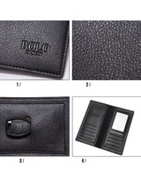 Casual Simple Men PU Leather Card Holder Wallet