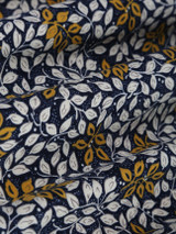 Casual Spaghetti Strap Allover Leaf Printed Shift Dress