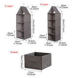 Eco Wardrobe Hanging Shelves