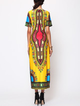 Casual Printed Chic Round Neck Maxi-dress