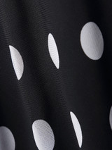 Casual Polka Dot Bowknot Elegant Round Neck Maxi-dress