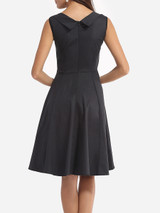 Casual Plain Designed Sweet Heart Skater-dress