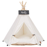 Large Dog Teepee with Removable Dog Bed Cushion