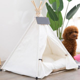 Large Dog Teepee with Removable Dog Bed Cushion