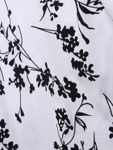 Casual Floral Printed Captivating Round Neck Skater-dress