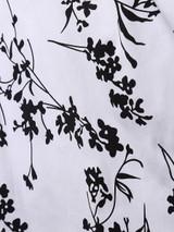 Casual Floral Printed Captivating Round Neck Skater-dress