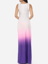 Casual Assorted Colors Gradient Exquisite Spaghetti Strap Maxi-dress