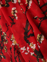 Casual Floral Printed Round Neck Maxi Half Sleeve Dress