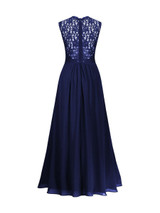 Casual Courtly Patchwork Hollow Out Plain Sweet Heart Maxi Dress