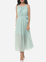 Casual Plain Awesome Halter Maxi-dress