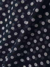 Casual Polka Dot Round Neck Shift Dress