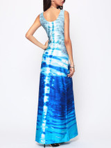 Casual Printed Chic Square Neck Maxi-dress