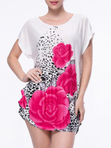 Casual Mini Shift Dress In Floral Printed