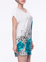 Casual Mini Shift Dress In Floral Printed