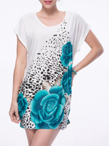 Casual Mini Shift Dress In Floral Printed